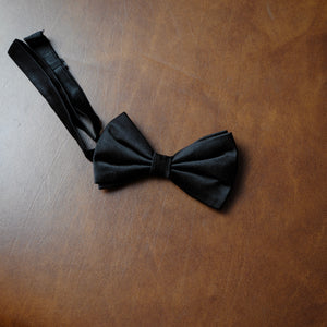 Black Silk Bow Tie