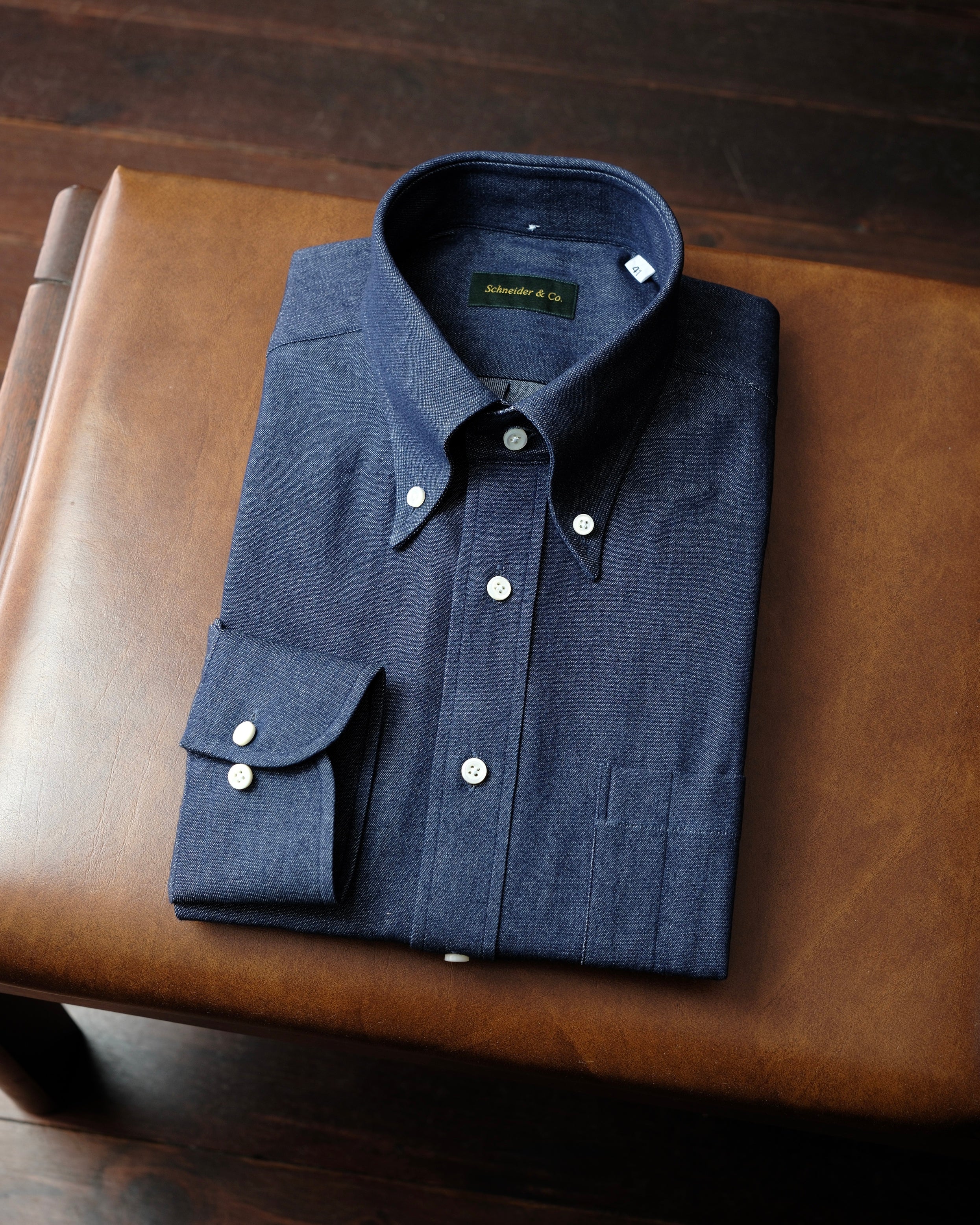 Button Down Shirt - Dark Blue Denim