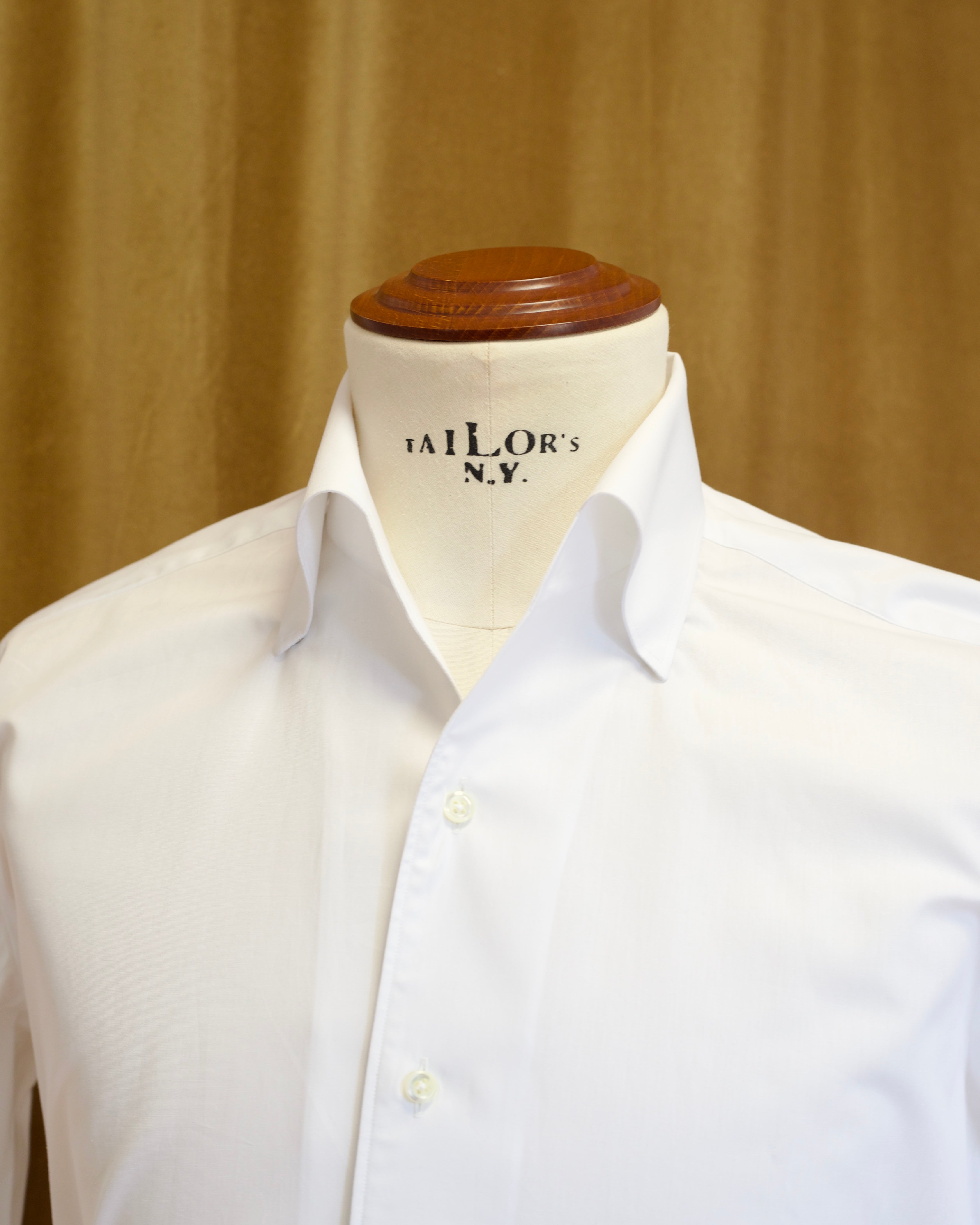 One-piece Collar Shirt - White