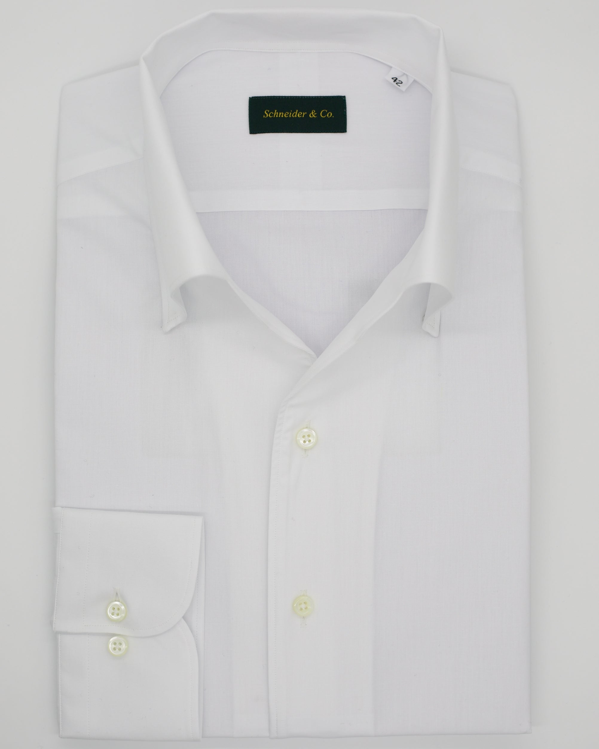 One-piece Collar Shirt - White