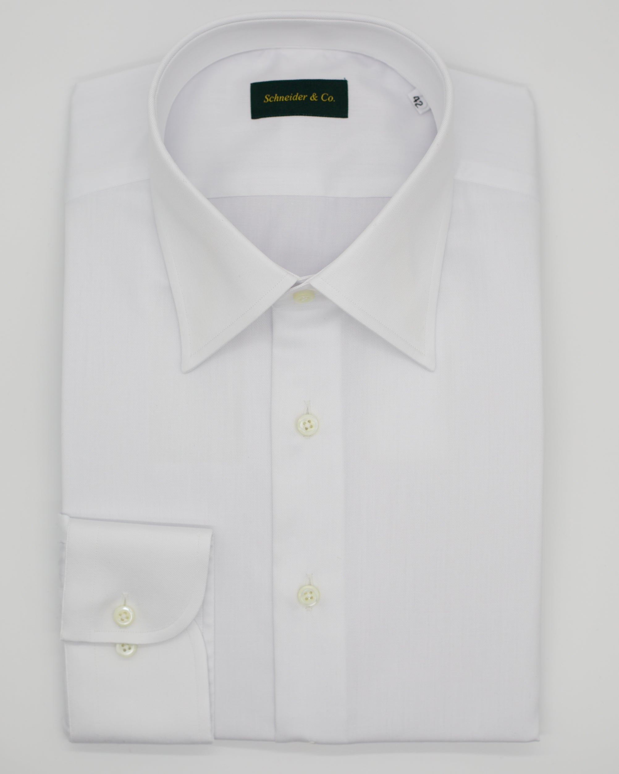 Non-Iron Twill Shirt - White