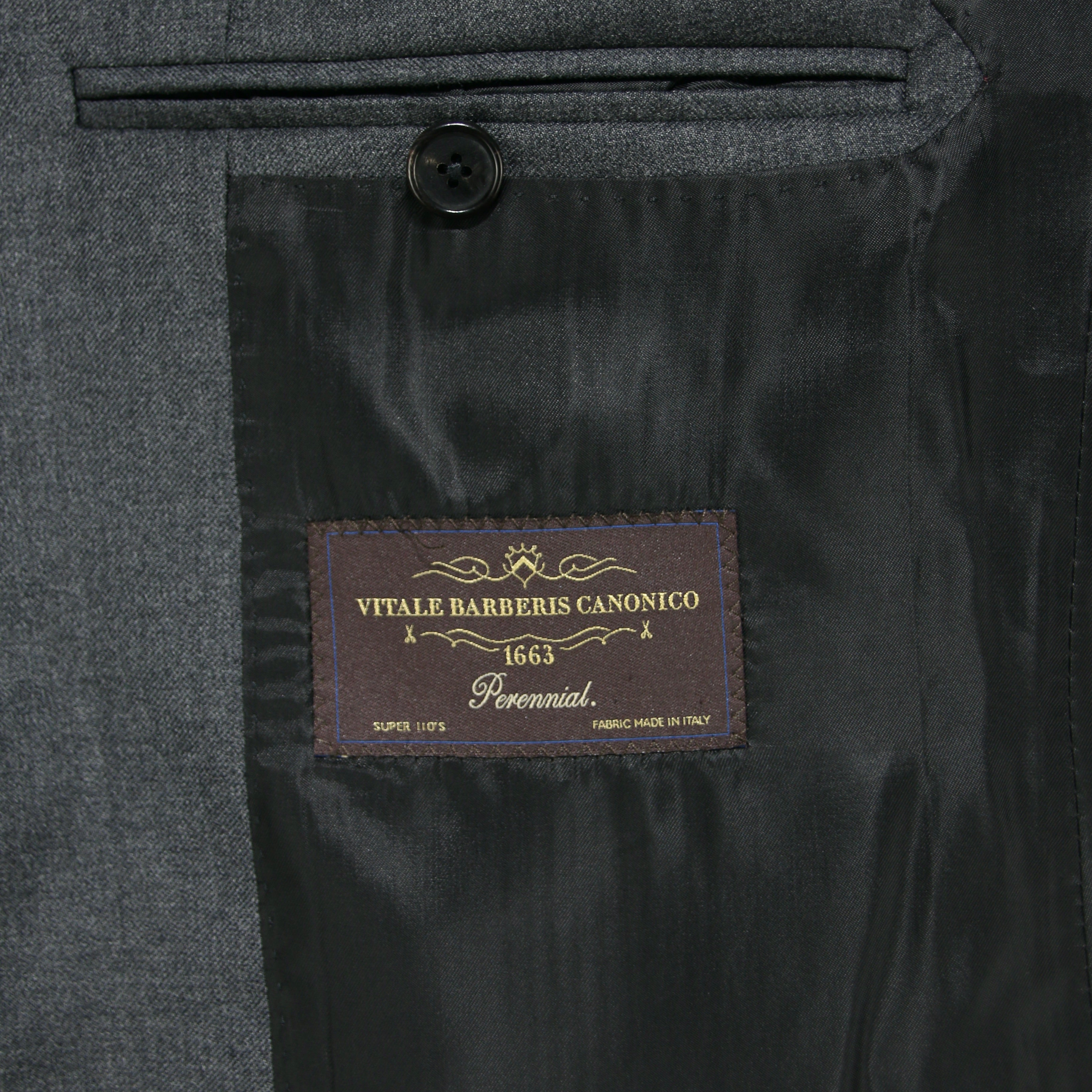 Wool Dark Grey Suit