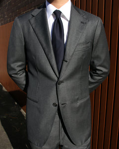 Wool Dark Grey Suit