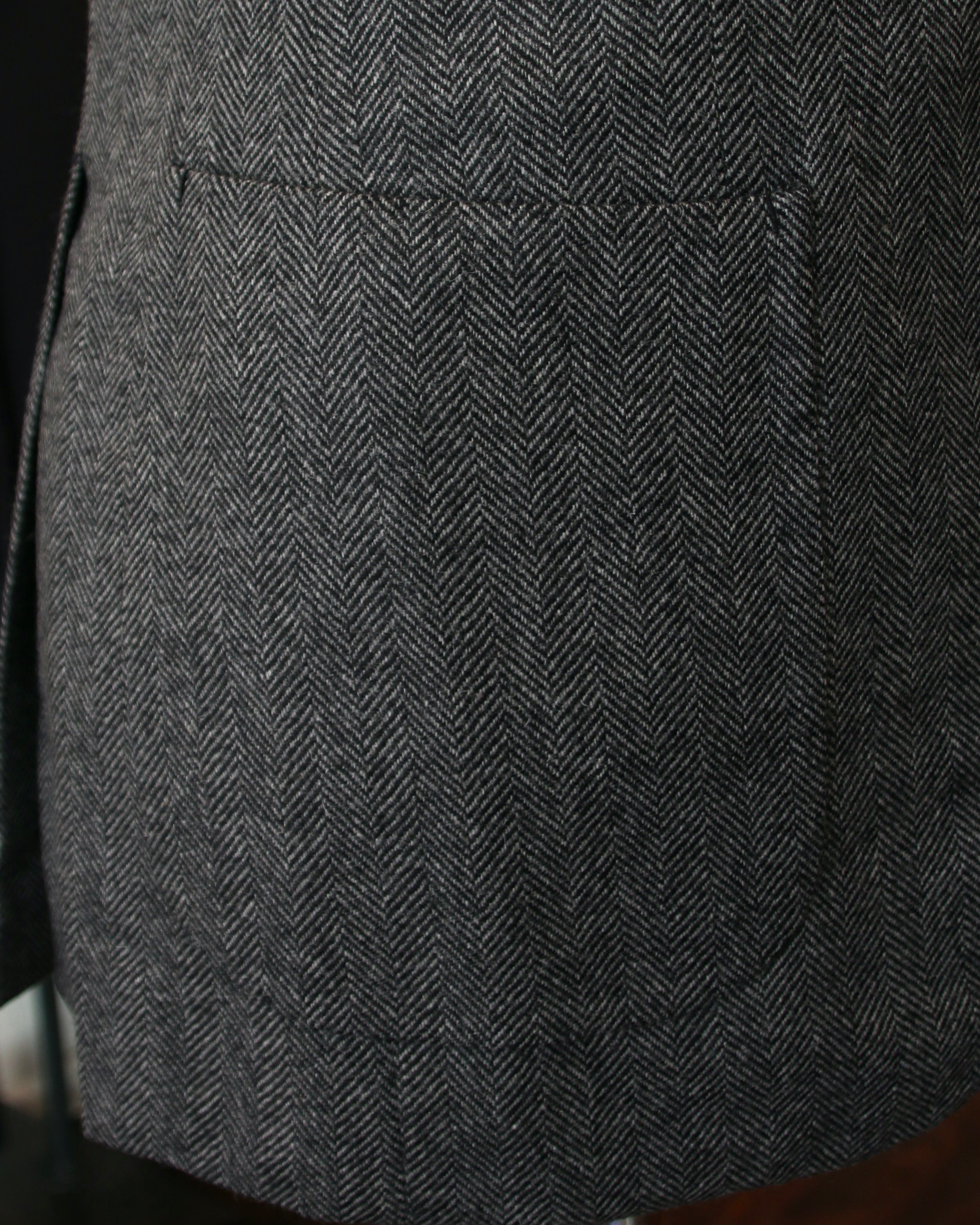 Grey herringbone sales wool blazer