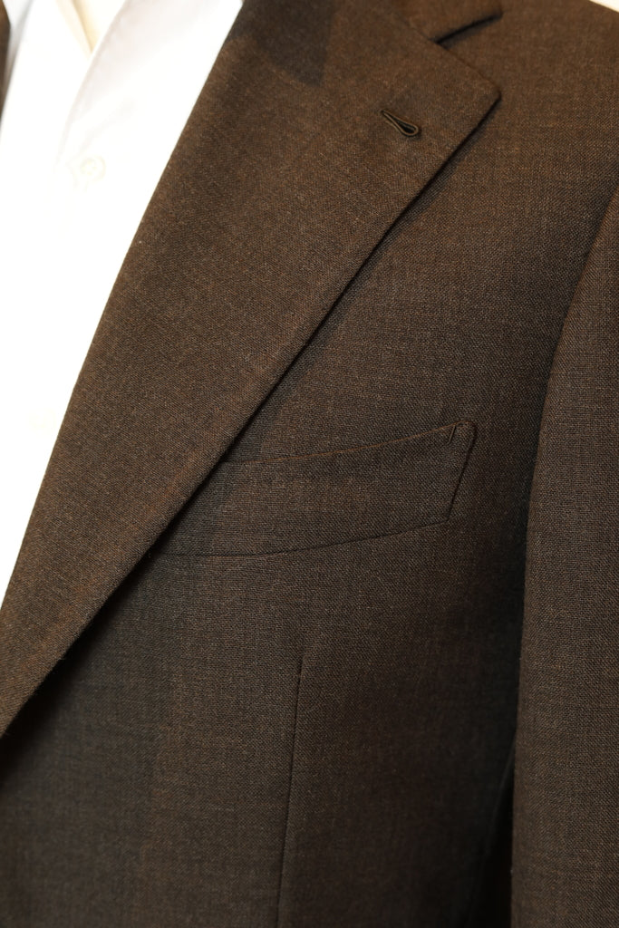 High-Twist Wool Sport Coat - Brown